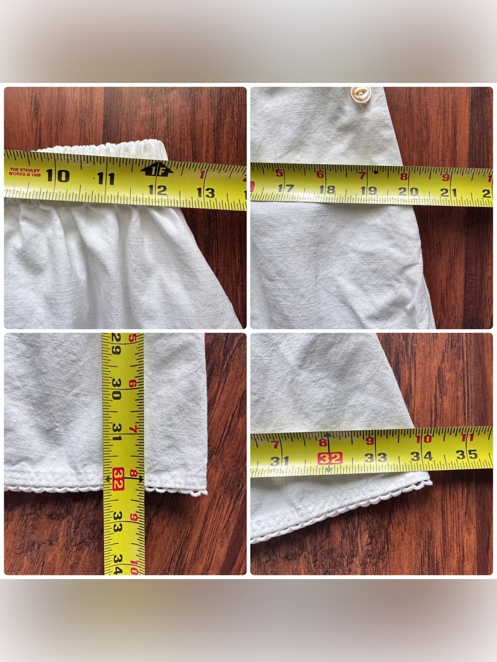 Rudy Jude Cafe Midi Skirt White Organic Cotton Pockets Sz XS Quiet Luxury - Picture 16 of 16